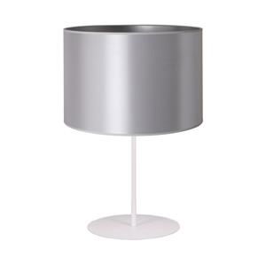 Stolná lampa CANNES 1xE14/15W/230V 20 cm strieborná/biela