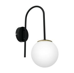 Nástenná lampa CAMBRIDGE 1xE14/60W/230V čierna/mosadz