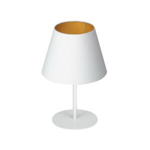 Stolná lampa ARDEN 1xE27/60W/230V pr. 20 cm biela/zlatá