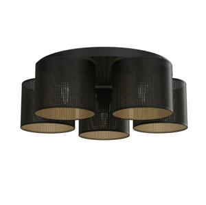 Luster prisadený LOFT SHADE 5xE27/60W/230V čierna/zlatá