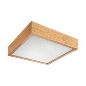 Stropné svietidlo OAK SQUARE 2xE27/60W/230V dub 37,5 cm