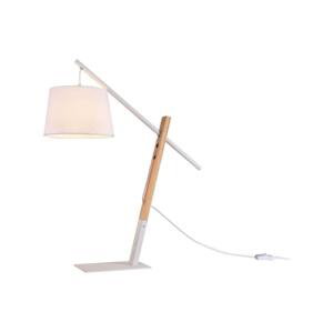 108033 - Stolná lampa CALI 1xE27/11W/230V biela/drevo