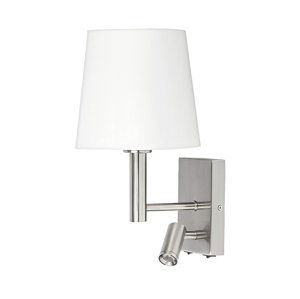 Rabalux 6539 - Nástenné svietidlo HARVEY E27/40W + LED/3W