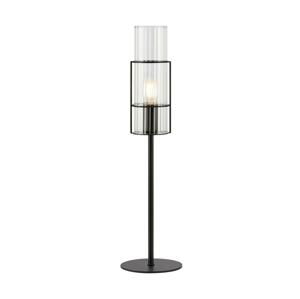 Markslöjd Markslöjd 108555 - Stolná lampa TUBO 1xE14/40W/230V 50 cm čierna/číra