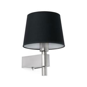 FARO Barcelona FARO 29975 - Nástenná lampa ROOM 1xE27/15W/230V čierna