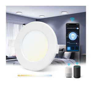 - LED Stmievateľné podhľadové svietidlo LED/6W/230V pr. 11,5 cm Wi-Fi