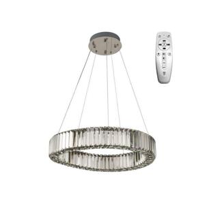 LED Stmievateľný luster na lanku LED/40W/230V 3000-6500K chróm + diaľkové ovládanie