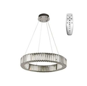 LED Stmievateľný luster na lanku LED/40W/230V 3000-6500K chróm + diaľkové ovládanie