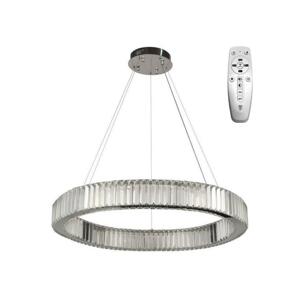 LED Stmievateľný luster na lanku LED/50W/230V 3000-6500K chróm + diaľkové ovládanie