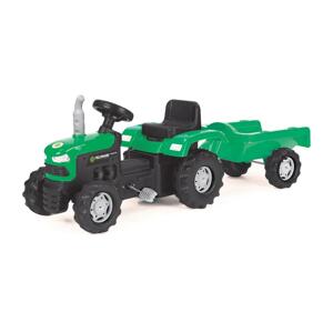 Buddy Toys Šľapací traktor s vozíkom čierna/zelená