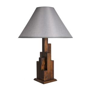 Stolná lampa KULE 1xE27/60W/230V šedá/hnedá