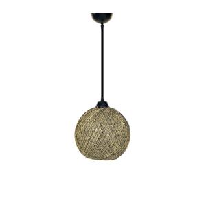 Luster na lanku JUTE 1xE27/60W/230V žltá