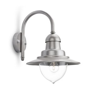 Philips Philips 01652/52/PN - Vonkajšie nástenné svietidlo RAINDROP 1xE27/60W/230V IP44