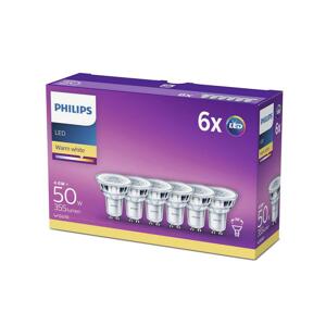 Philips SADA 6x LED Žiarovka Philips GU10/4,6W/230V 2700K