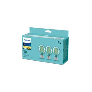 Philips SADA 3x LED Žiarovka Philips E27/8,5W/230V 2700K