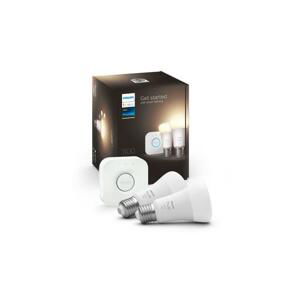 Philips | Základná sada Philips Hue WHITE 2xE27/9,5W 2700K + zariadenie k prepojeniu |