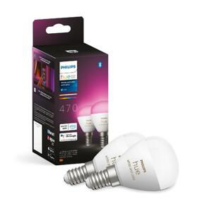 Philips SADA 2x LED RGBW Stmievateľná žiarovka Philips Hue WACA P45 E14/5,1W/230V