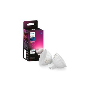 Philips SADA 2x LED RGBW Stmievateľná žiarovka Philips Hue WACA GU5,3/MR16/6,3W/12V