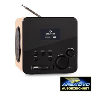 Auna Radio Gaga, internetové rádio, WLAN/LAN, DAB/DAB+, FM, USB, AUX, dub