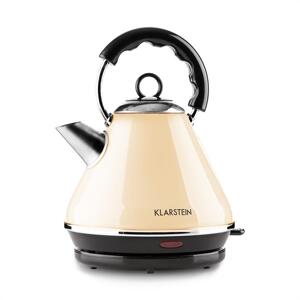 Klarstein Charlotte II, 1.7 l, 2200 W, varič vody, čajník, bezkáblový, krémový