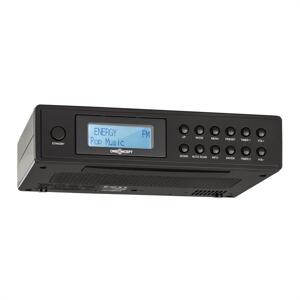 OneConcept KR-120 DAB, čierne, kuchynské rádio, zabudovateľné, DAB+, FM, RDS, vrátane teleskopickej antény