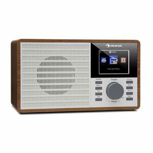 Auna IR-160, internetové rádio, WLAN, USB, AUX, UPnP, 2,8“ TFT displej, diaľkový ovládač, hnedé