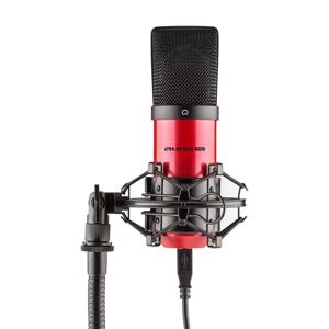 Auna Pro MIC-900-RD, červený, USB, kondenzátorový mikrofón, kardioidný, štúdiový