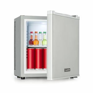 Klarstein Secret Cool, mini chladnička, minibar, 13 l, trieda G, 0 dB, strieborná