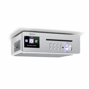 Auna Silver Star Chef, kuchynské rádio, 20 W max., CD, BT, USB, internet/DAB+/FM, biele