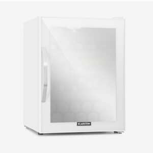 Klarstein Beersafe XL Quartz, chladnička, D, 60 l, LED, 2 kovové rošty, sklenené dvere, biela