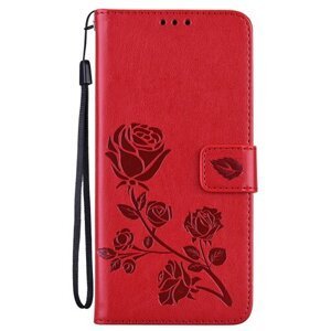 Puzdro Rose Book Samsung Galaxy A14 4G/5G - červené