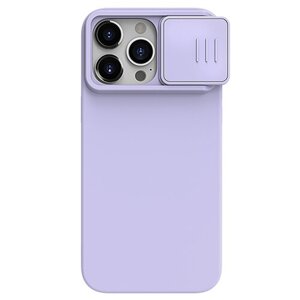 Nillkin CamShield Silky Silikonový Kryt pro Apple iPhone 15 Pro Misty Purple