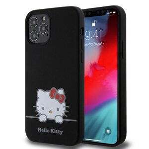 Hello Kitty Liquid Silicone Daydreaming Logo Zadní Kryt pro iPhone 12/12 Pro Black