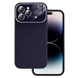 Puzdro Lens iPhone 15, silikónové - fialové