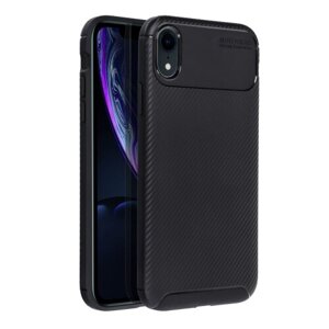 Puzdro Carbon Elite TPU iPhone XR - čierne