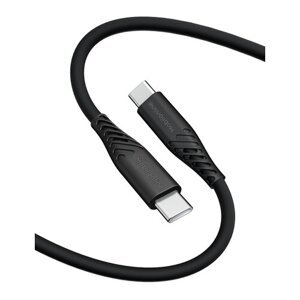 EKO KÁBEL Silikon USB-C/ Lightning 1,2 M 60W Čierna