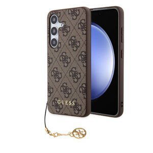 Guess 4G Charms Zadní Kryt pro Samsung Galaxy S24+ Brown