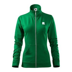 Mäkká dámska mikina Mobilonline 2XL, trávová zelená