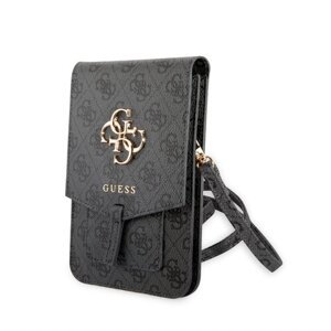 Mini kabelka Guess PU 4G Metal Logo - šedé