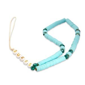 Pútko Guess na telefón Heishi Beads - modré