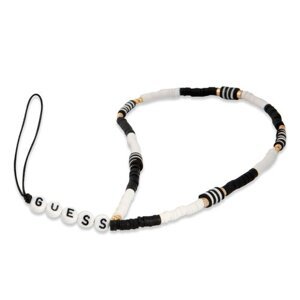 Pútko Guess na telefón Heishi Beads - čierno biele