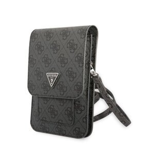 Mini kabelka Guess PU 4G Triangle Logo - čierne
