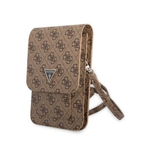 Mini kabelka Guess PU 4G Triangle Logo - hnedé