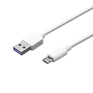 mobilNET dátový kábel USB / Micro USB 2A, 1M, biela, BULK