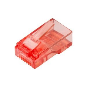 mobilNET LAN konektor RJ45 CAT 5.0, 10ks, červený
