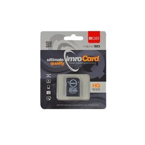 MicroSDHC karta ImroCard 8GB Class 10 + adaptér