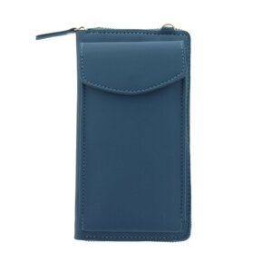 Mini Kabelka Wallet, s remienkom - modrá