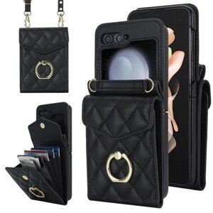 Mini Kabelka Diamond Samsung Galaxy Z Flip 5/Flip 4/Flip 3 - čierne