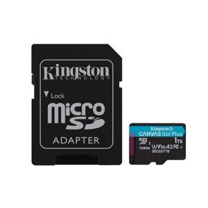 Kingston Canvas Go Plus/micro SDXC/1TB/UHS-I U3 / Class 10/+ Adaptér