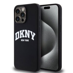 DKNY Liquid Silicone Arch Logo MagSafe Zadní Kryt pro iPhone 14 Pro Black